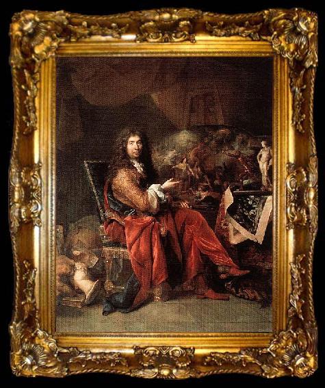 framed  Nicolas de Largilliere Charles Le Brun, ta009-2